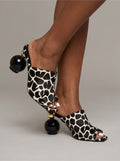 Lola Mules (Cow Print)