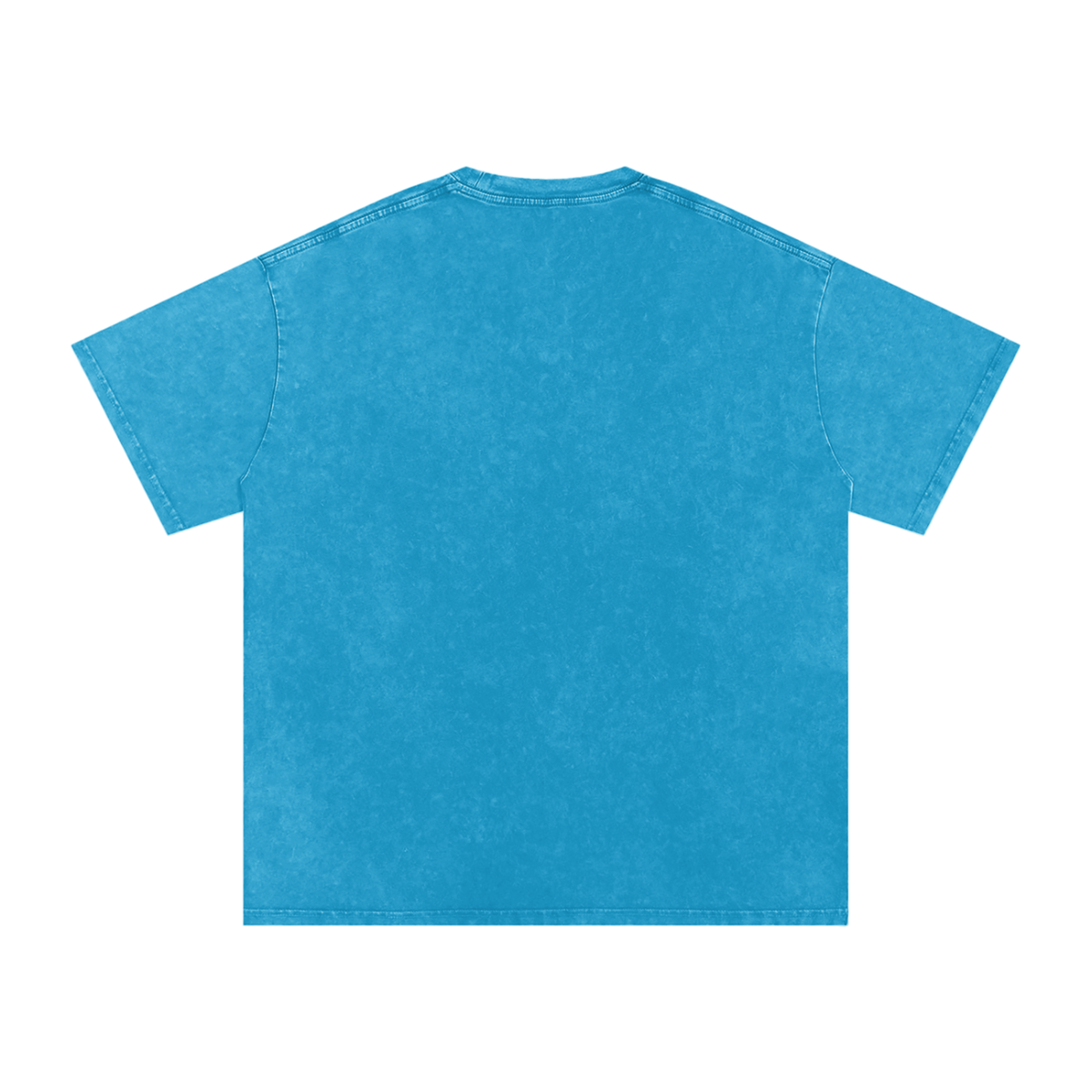 Creative Genius Blue Gem Snow Washed Oversized Cotton T-Shirt